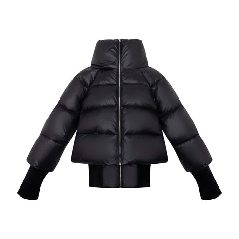 Ellabee Teen Double Zipper Bomber in Black